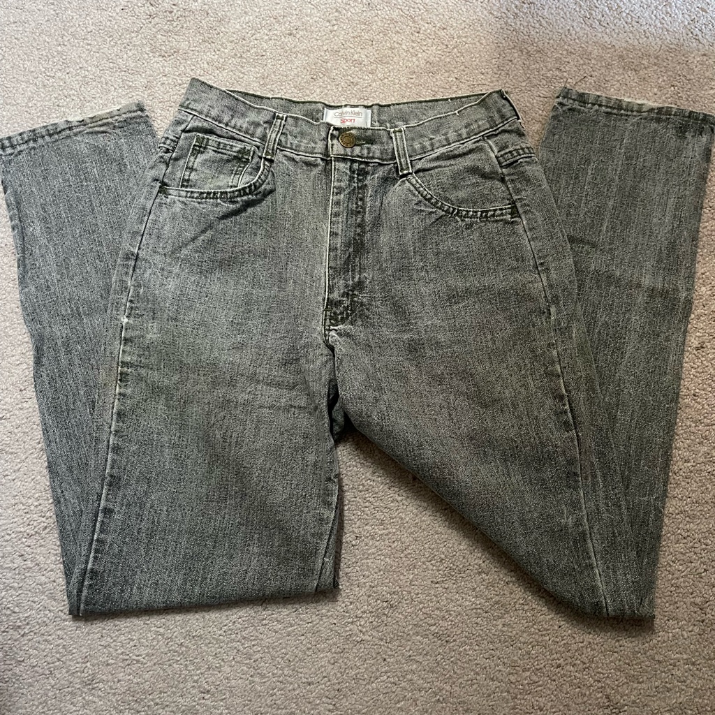 Vintage “Calvin Klein” Sport Gray Jeans- Size: 10